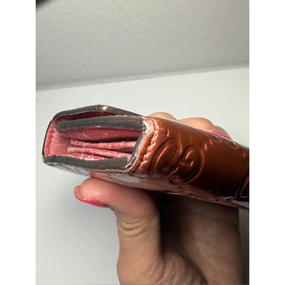 Gucci Metallic Rose Red Guccissima Continental Wallet - Picture 6 of 16